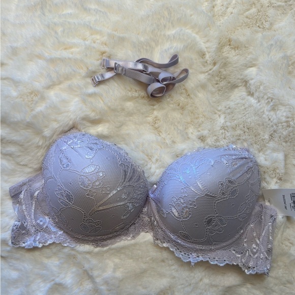 Pure Beauty NWT womens light purple push up padded wired bra Sz-36C U4 - Picture 5 of 7